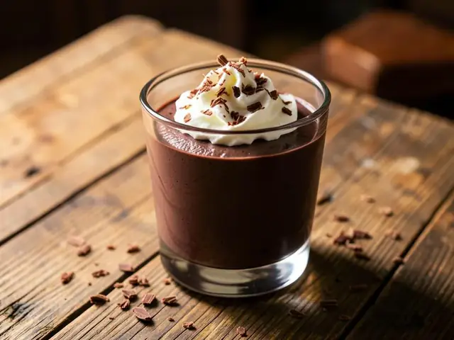Mousse au Chocolat im Glas