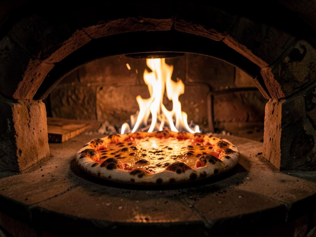 Pizza mit knusprigem Rand im Holzfeuer-Steinofen – Ristorante Alsterschleuse Tangstedt