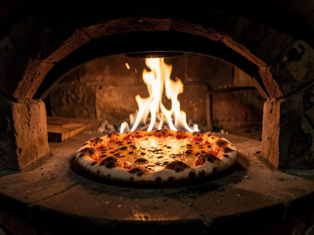 Pizza mit knusprigem Rand im Holzfeuer-Steinofen – Ristorante Alsterschleuse Tangstedt