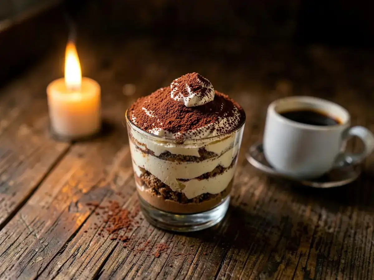 Tiramisu della Casa im Glas – Dessert im Ristorante Alsterschleuse Tangstedt